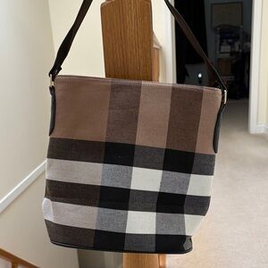 Checkered Brown and Black Luxury Plaid Bag
